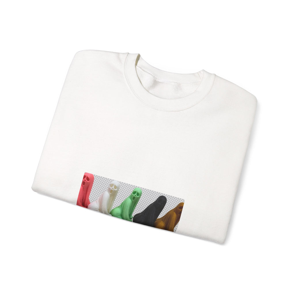 Spooky Squad Sweatshirt — Cute Colorful Halloween Ghost Crewneck