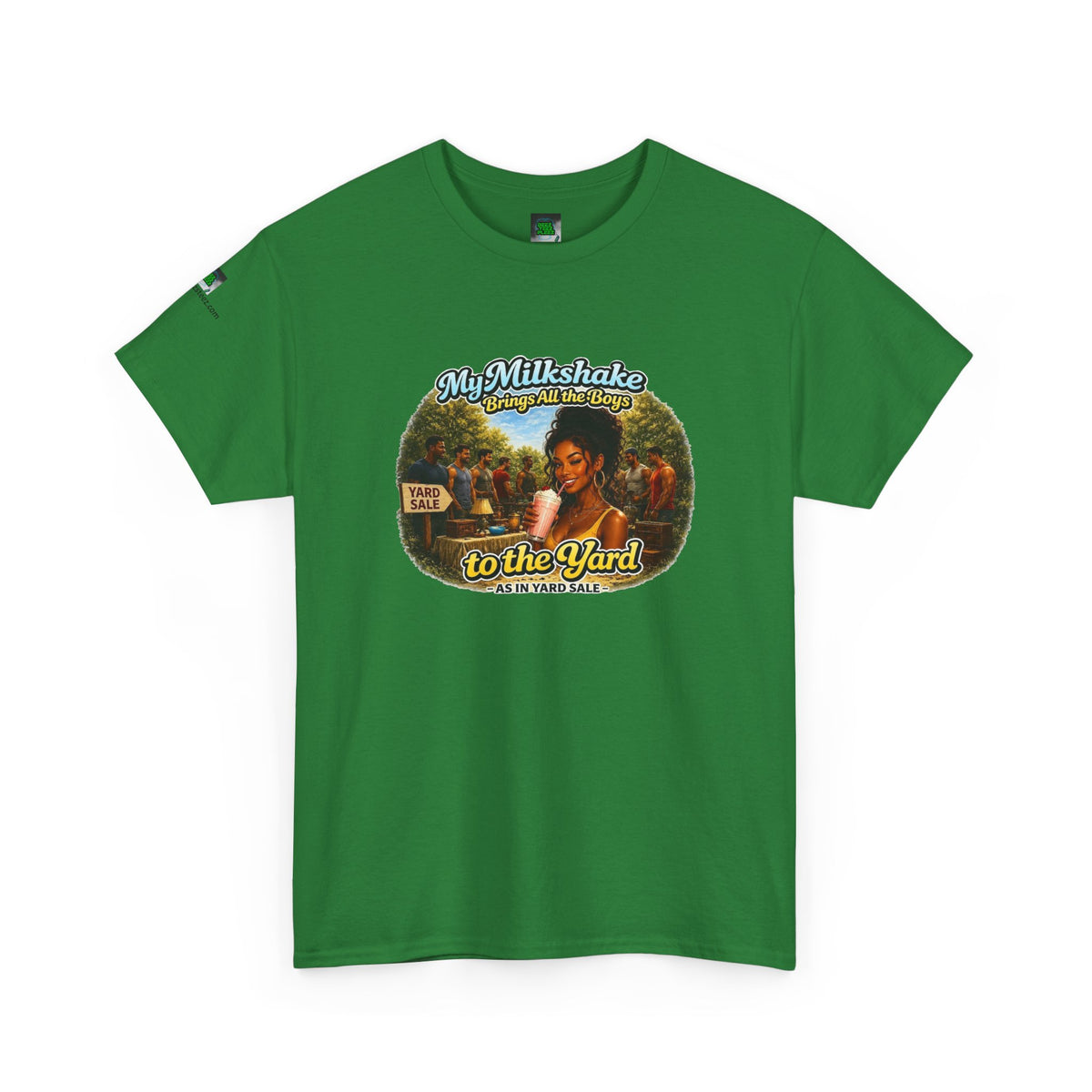 Copy of Retro Milkshake Shop Graphic Tee — "My Milkshake Brings All The Boys To The Yard" Vintage Art