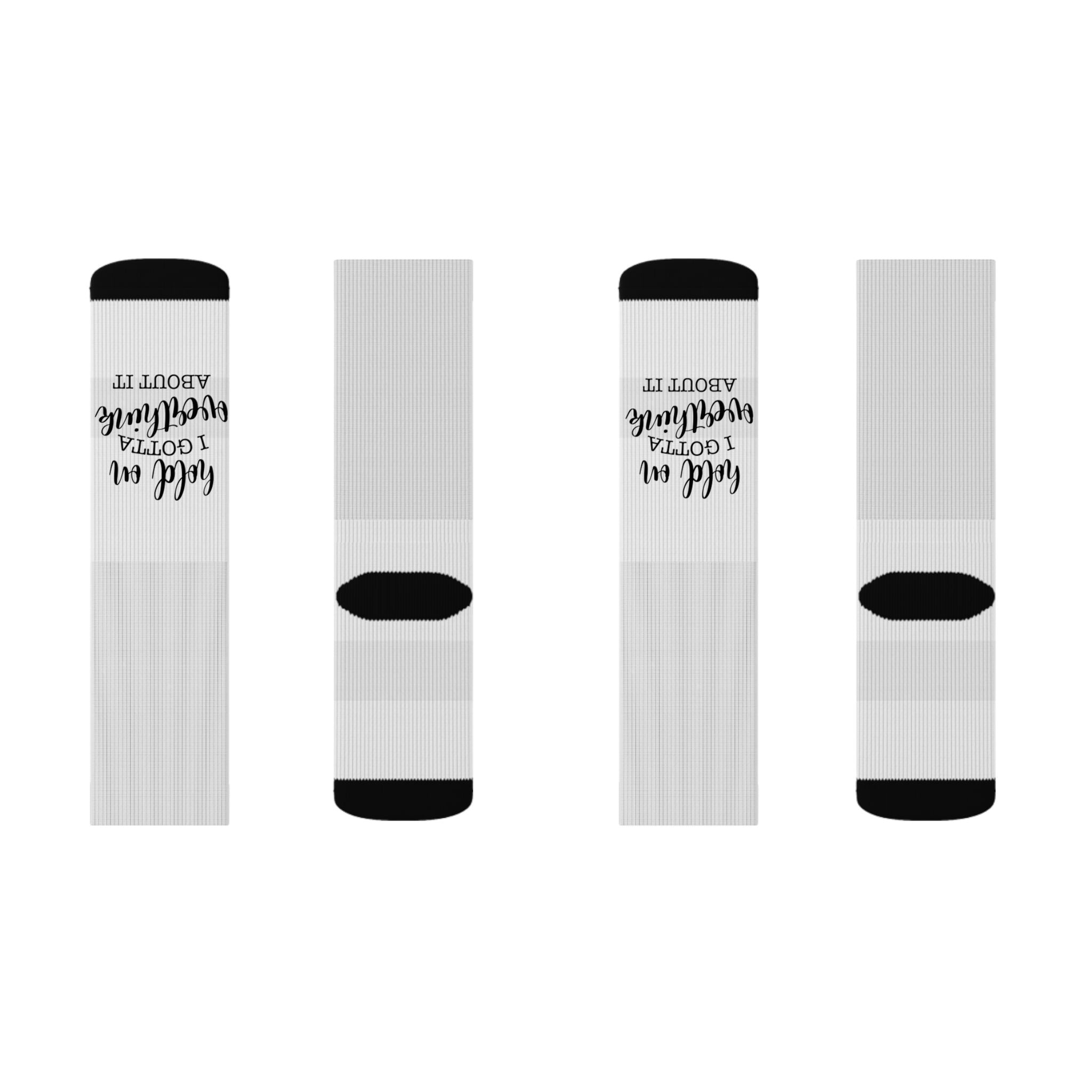 Personalized Photo Sublimation Socks — Custom Memory Photo Crew Socks