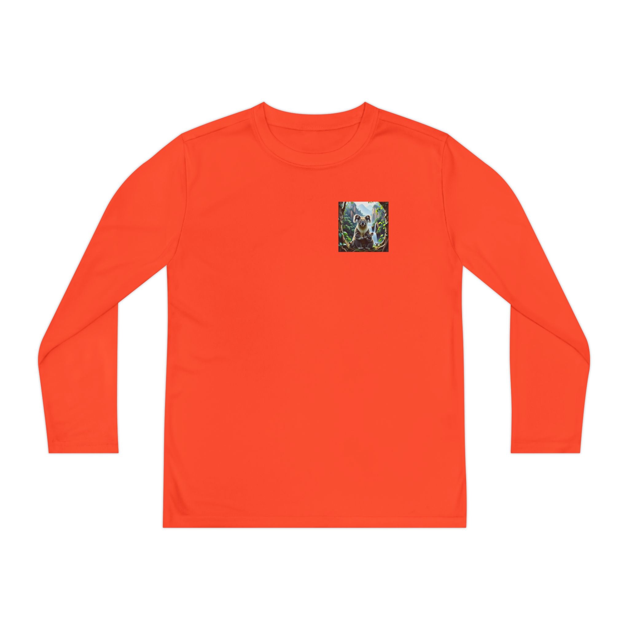 Youth Long Sleeve Tee — Small Nature Graphic Chest Print