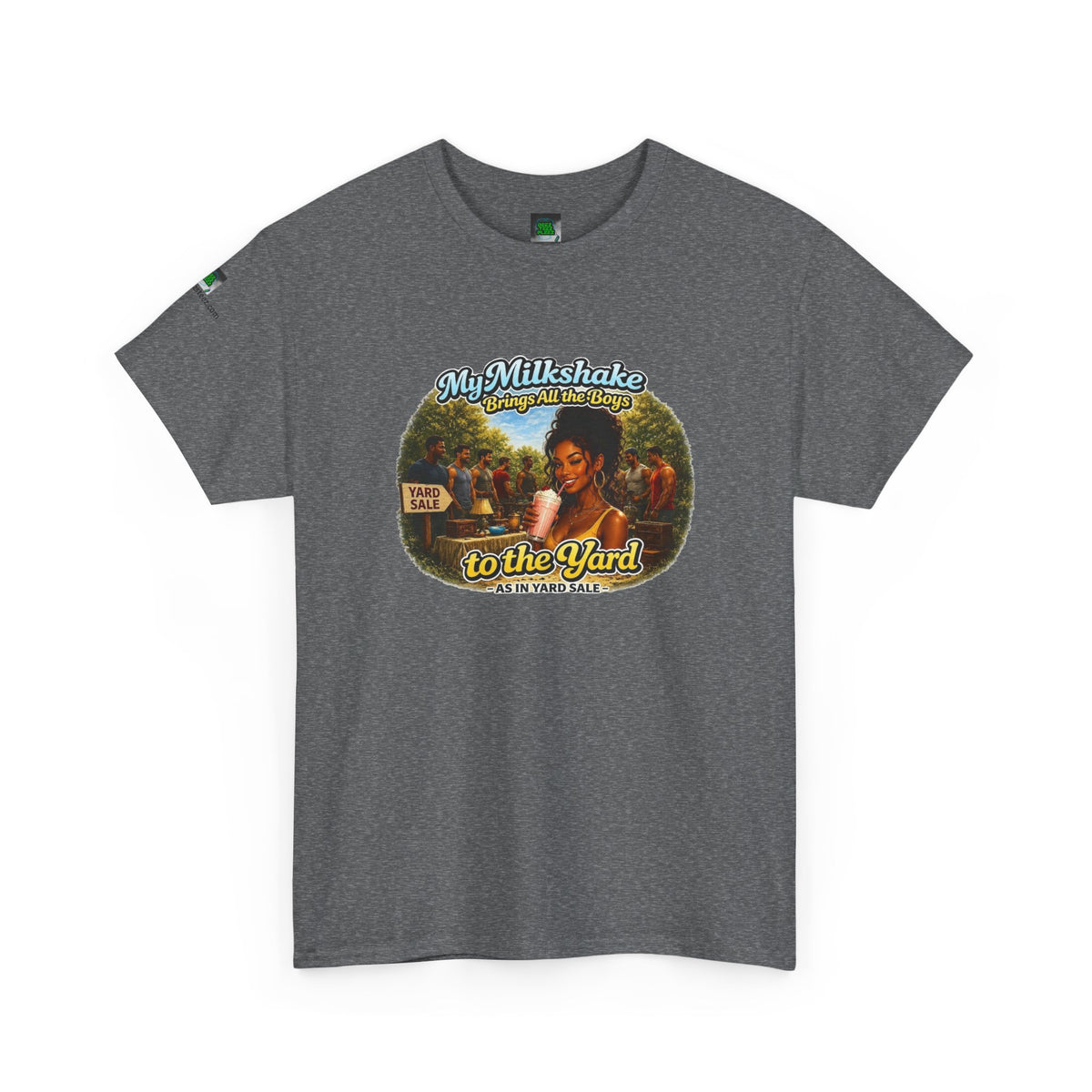 Copy of Retro Milkshake Shop Graphic Tee — "My Milkshake Brings All The Boys To The Yard" Vintage Art