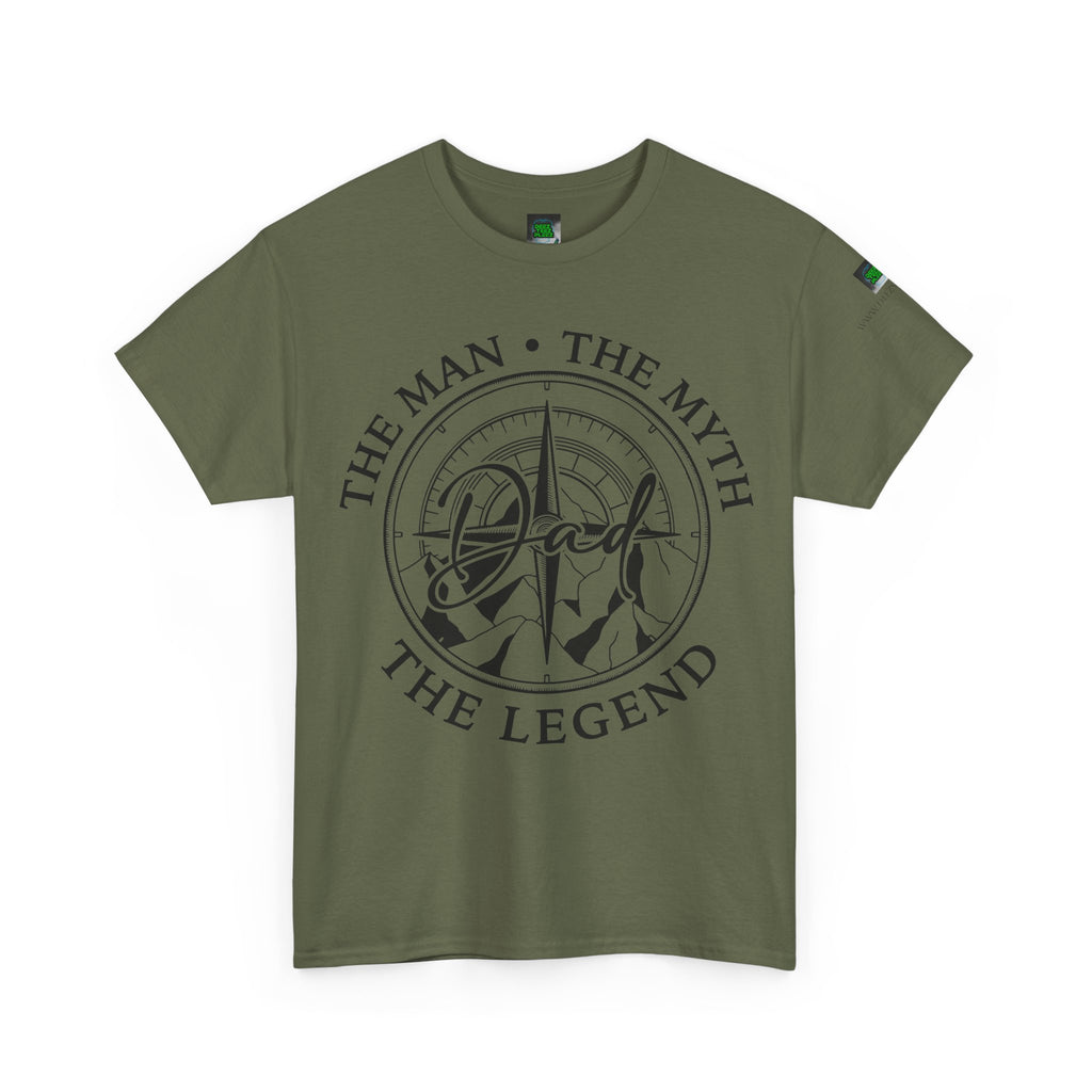 Dad Badge T-Shirt — "The Man • The Myth • The Legend" Vintage Tee