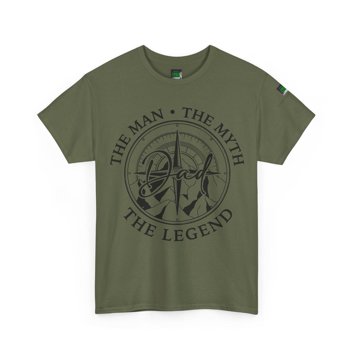 Dad Badge T-Shirt — "The Man • The Myth • The Legend" Vintage Tee