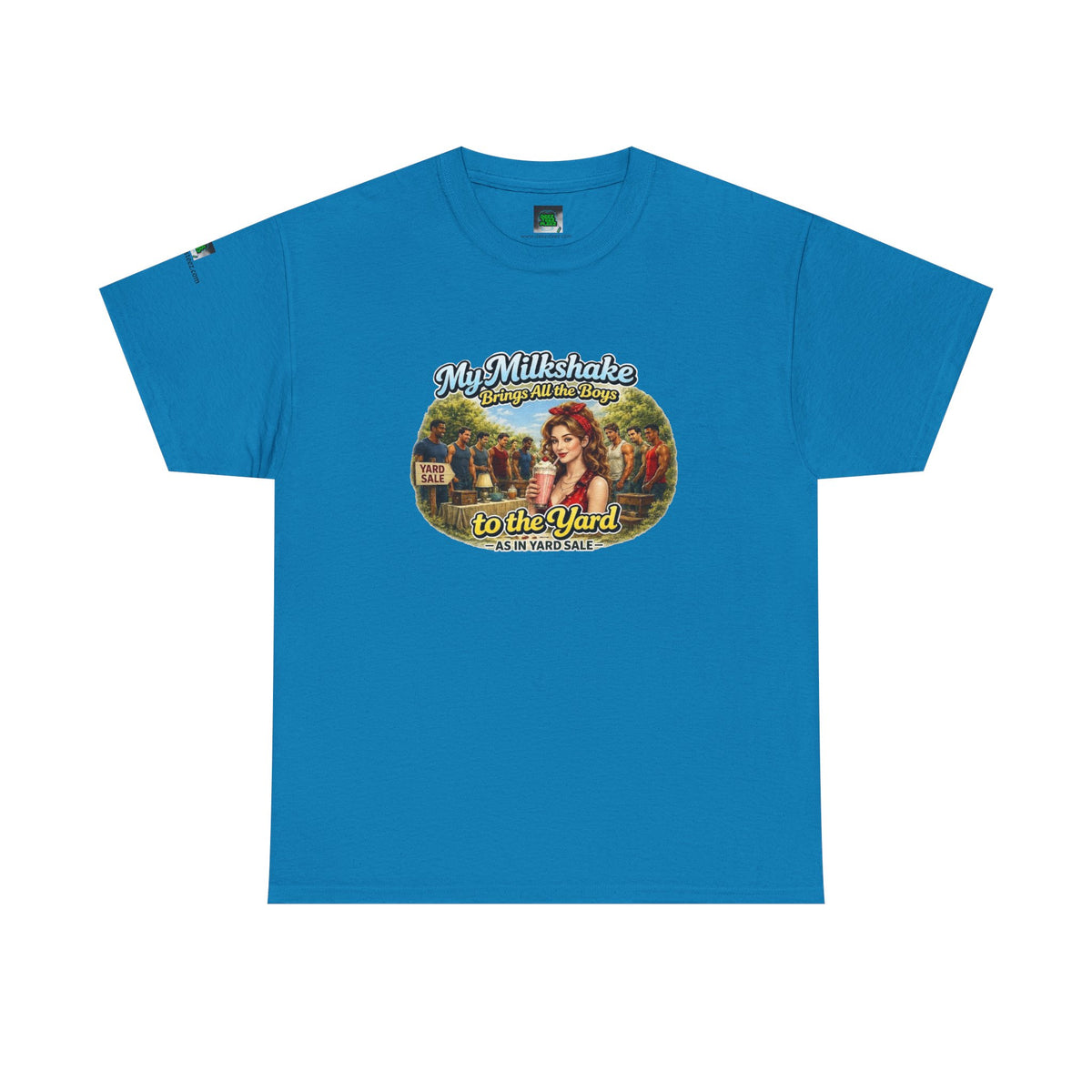 Retro Milkshake Shop Graphic Tee — "My Milkshake Brings All The Boys To The Yard" Vintage Art