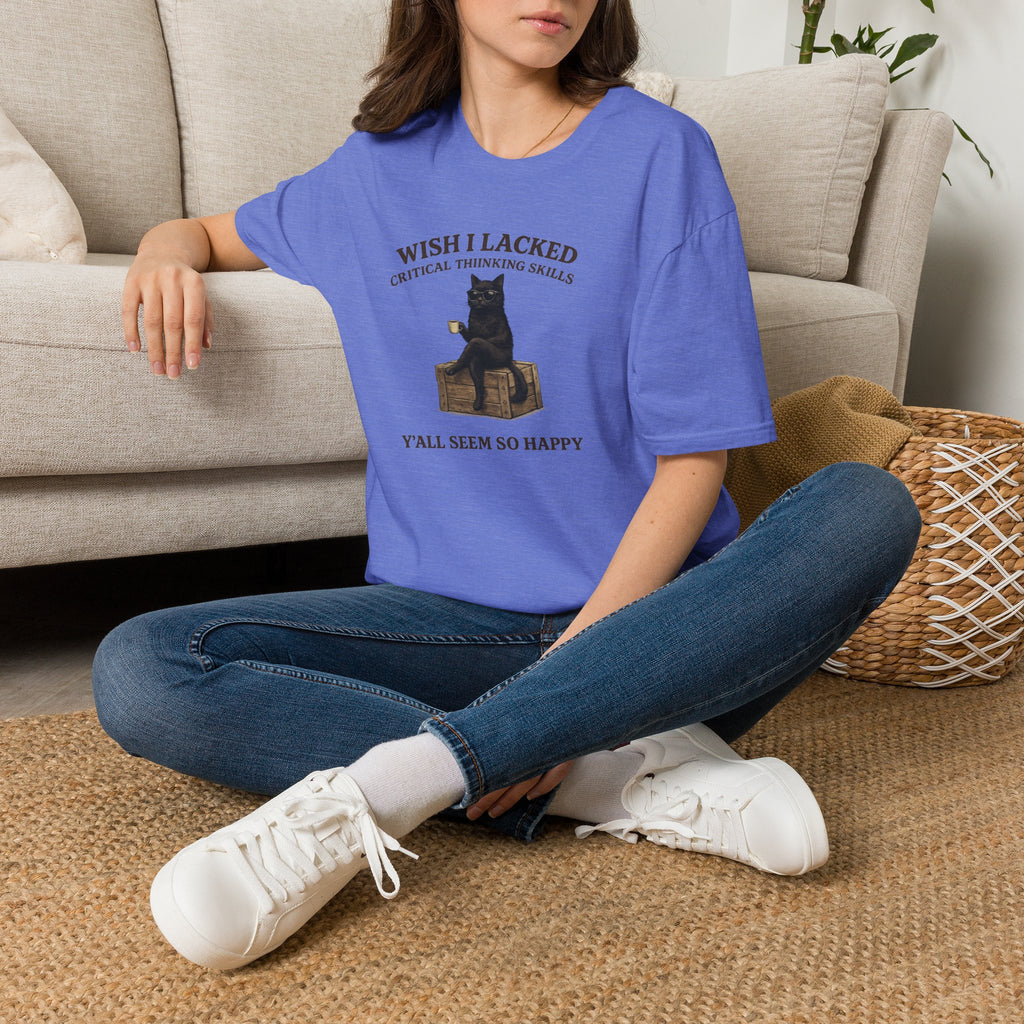 Unisex Softstyle T-Shirt "I Wish Cool Cat"