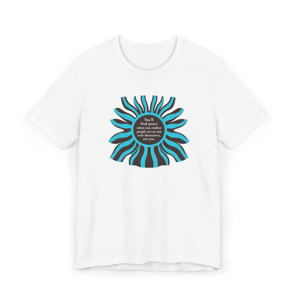 Sunburst Graphic T-Shirt — 'Don't Let Fear Decide' Inspirational Tee