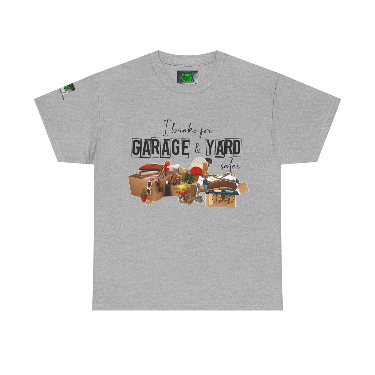 I Brake for Garage & Yard Sales T-Shirt — Vintage Flea Market Graphic Tee