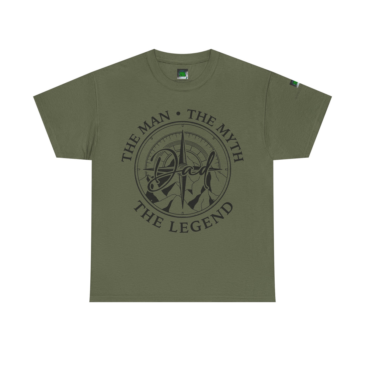 Dad Badge T-Shirt — "The Man • The Myth • The Legend" Vintage Tee