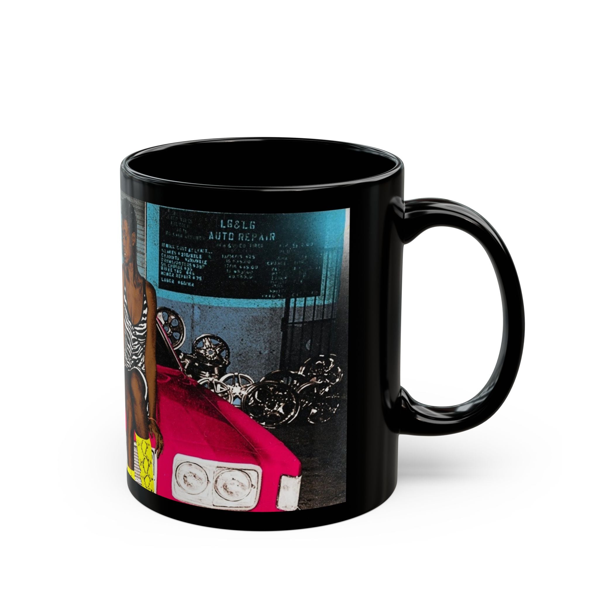 Black Mug — A uniquely urban vibe; sip n savor your fav drinks, all while reminiscing- Queen & Slim. Thee slept-on, quintessential classic. Enjoy!