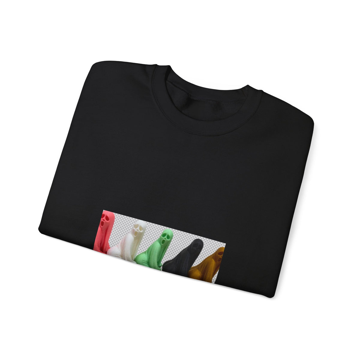 Spooky Squad Sweatshirt — Cute Colorful Halloween Ghost Crewneck