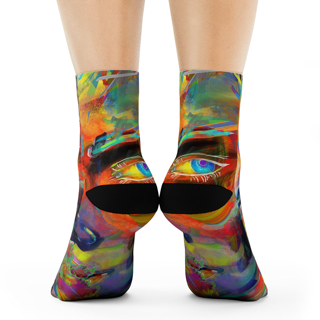 Psychedelic-ly Lit Crew Socks would look great with Psychedelicly-Lit collection of Hoodies and T-shirts