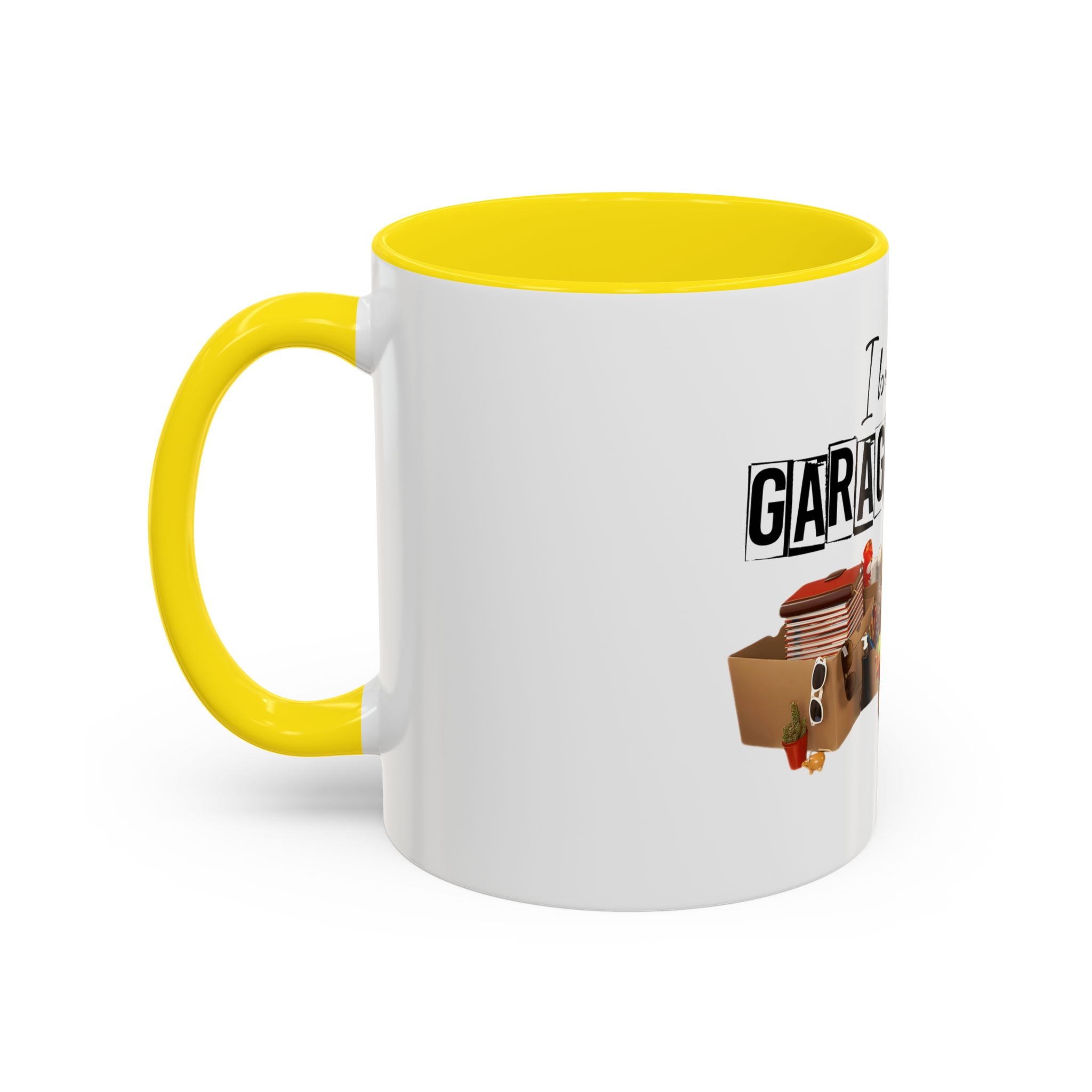 Garage & Yard Sale Coffee Mug — "I Brake for Garage & Yard Sales" Accent Mug