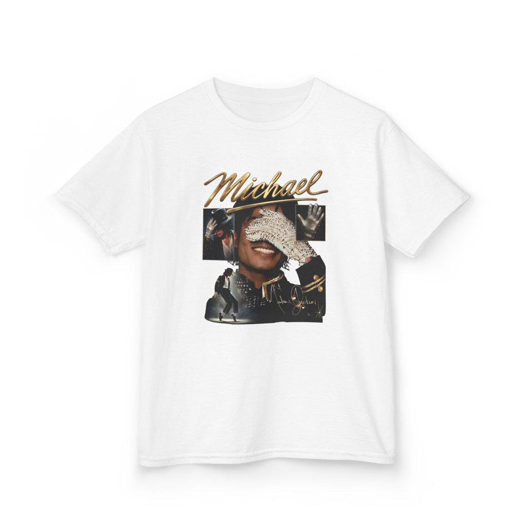 Kids Graphic Tee — 'Michael' Retro Pop Star Design